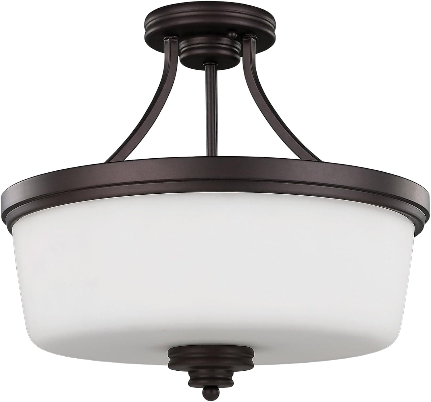 Canarm ISF286A03ORB 3 Light Jackson SemiFlush Semi Flush Ceiling Light, Oil Rubbed Bronze
