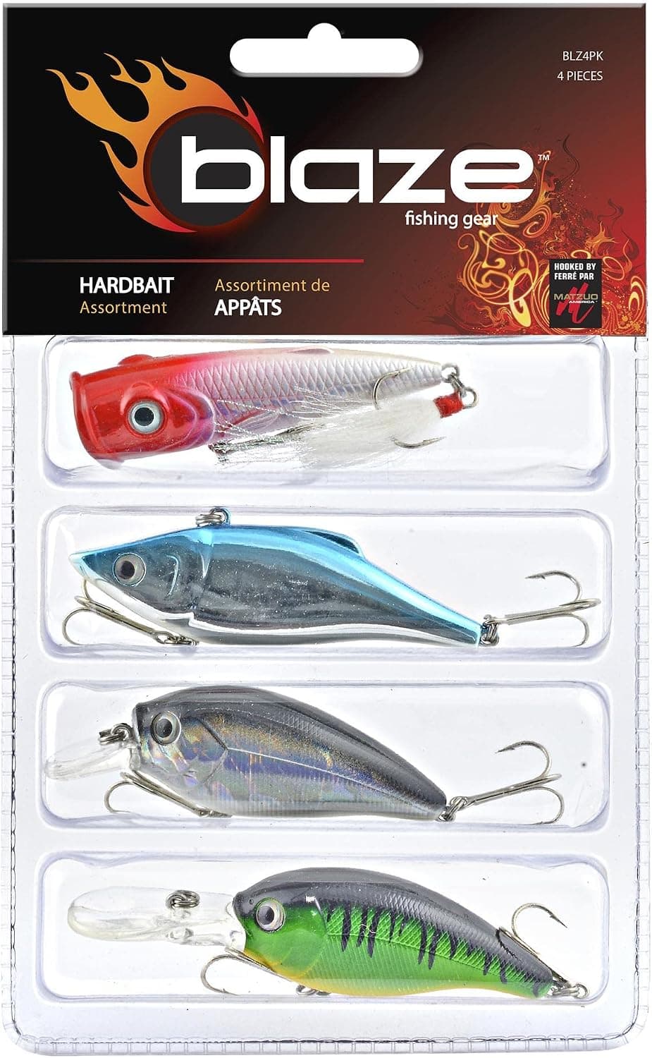 Blaze Blaze 4-Pack Assorted Hardbait