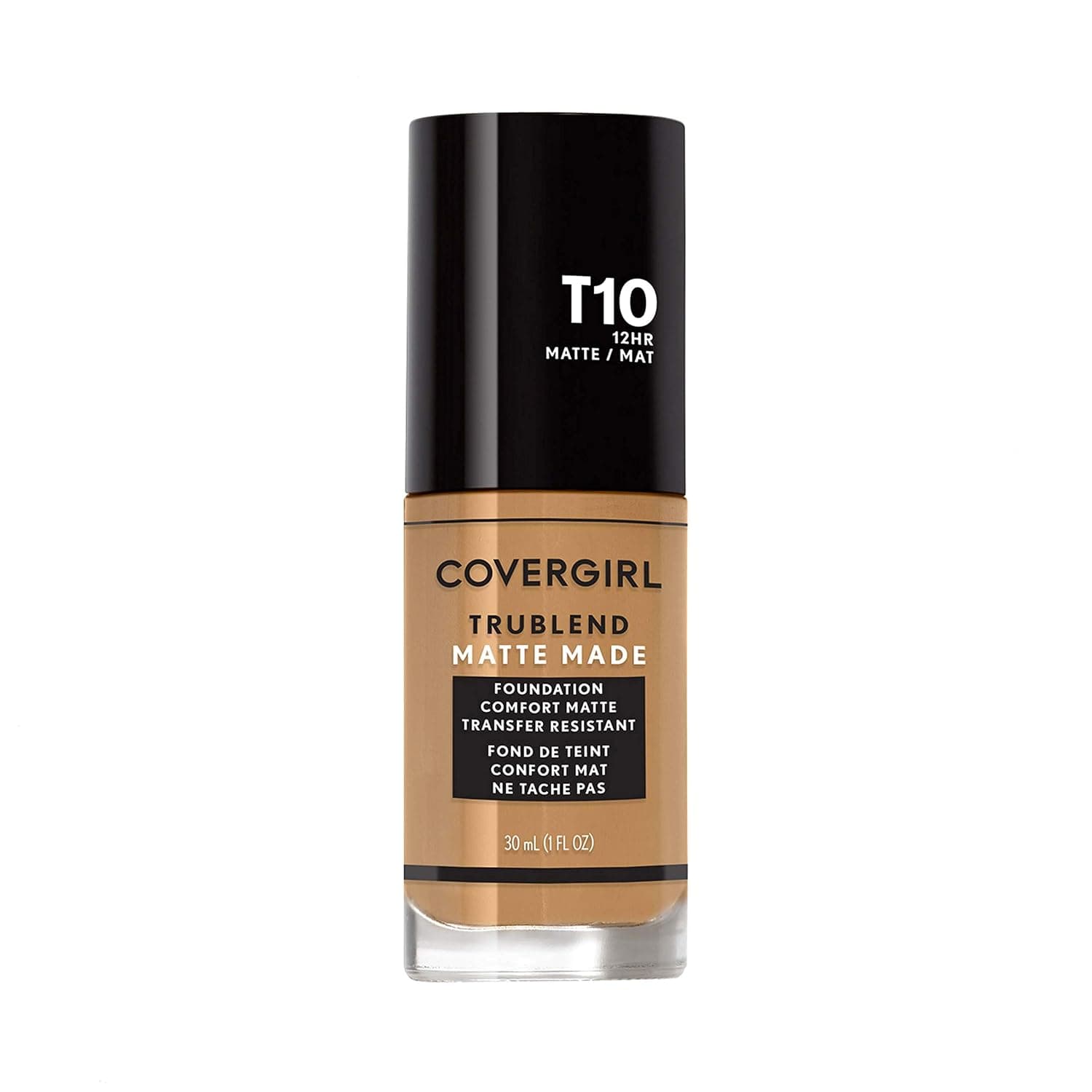 Covergirl Trublend Matte Made Liquid Foundation, T10 Golden Amber, 1 Fl Oz (Pack of 1)