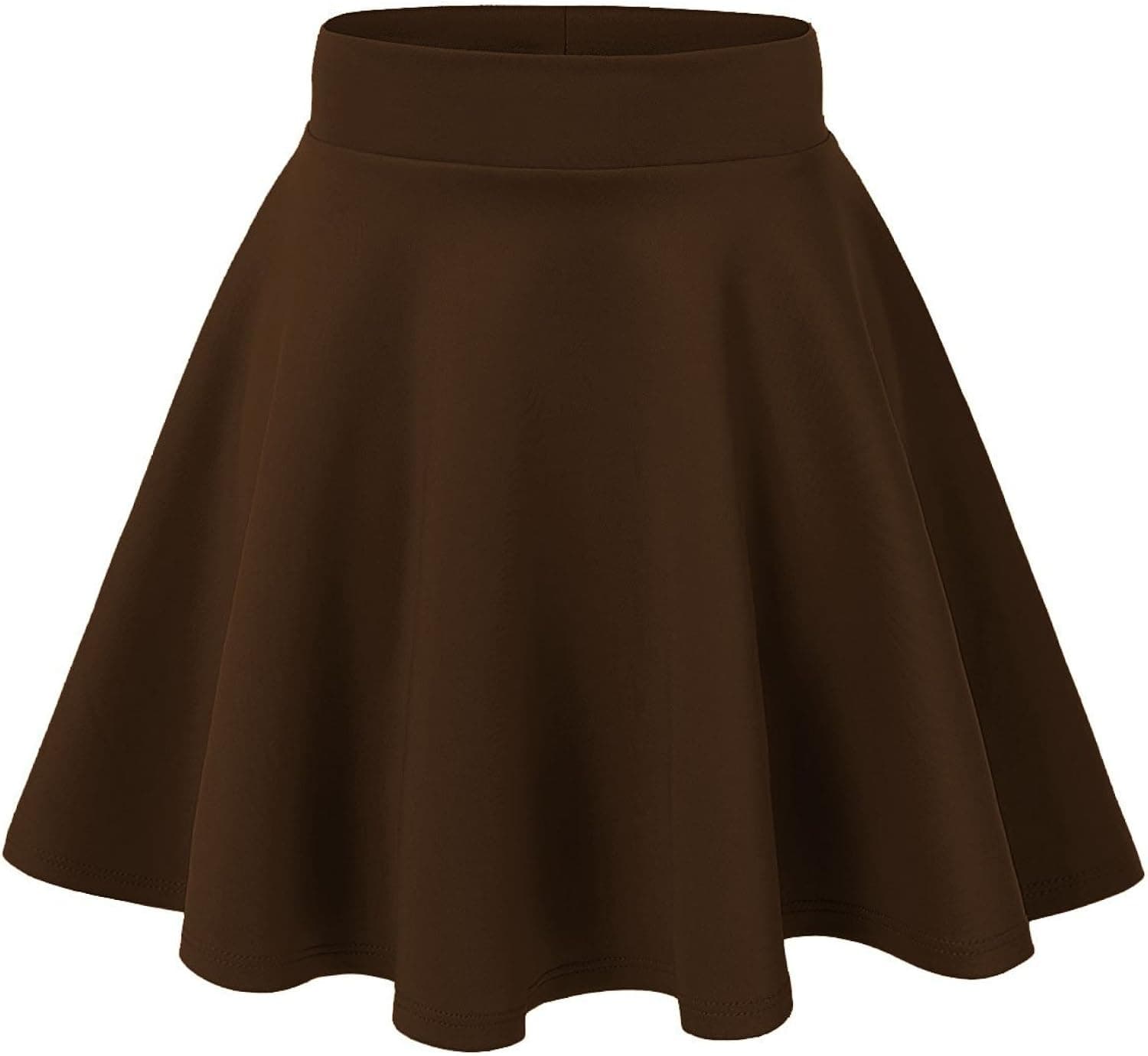 AG2Ggifts Women's Basic Versatile Stretchy Flared Casual Mini Skater Skirt(S-3X)