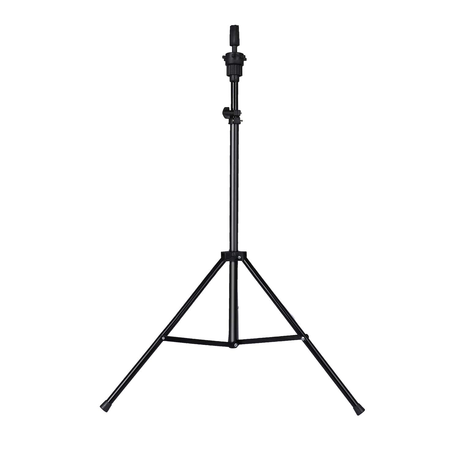 Mannequin head tripod black iron bracket adjustable height with travel bag for easy carrying Practice haircut Weave Carry 1 handbag[Without doll head]