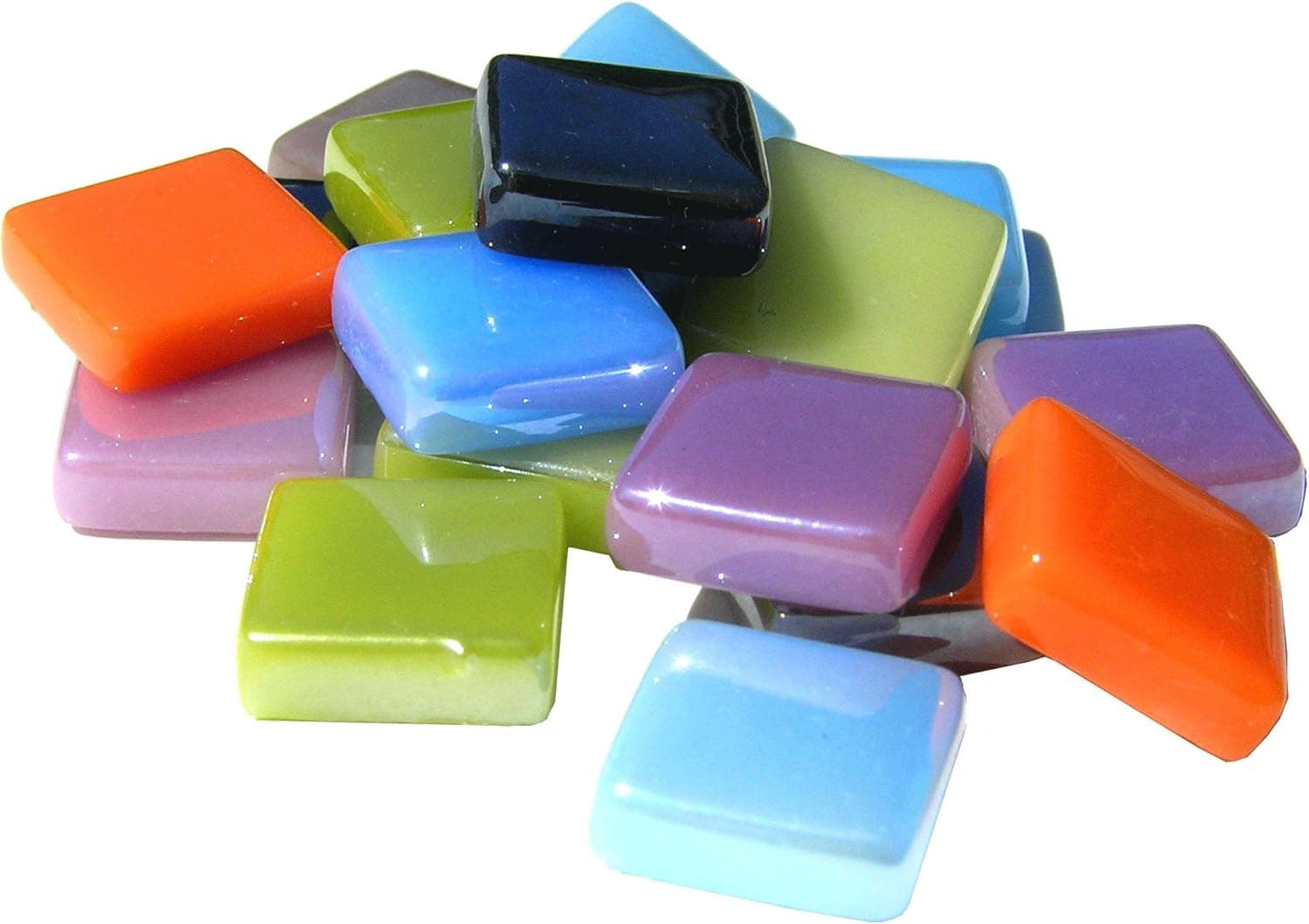 Mosaic Mercantile Lux Minimix Assorted Glass Tile, 1-Pound