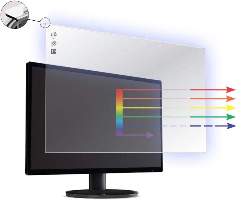 Vizomax 19-20 inch Anti-blue Light Computer Monitor/TV Screen Protector Filter for LCD, LED & Plasma HDTV