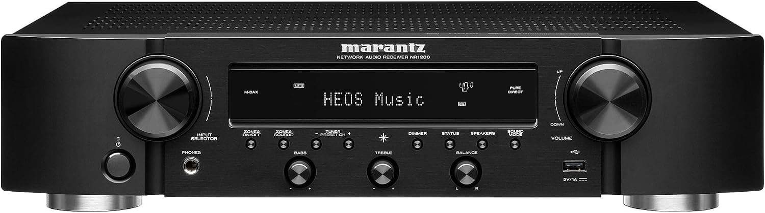 MARANTZ NR1200 2 x 75 Watts A/V Stereo Receiver w/HDMI w/HEOS (Renewed)
