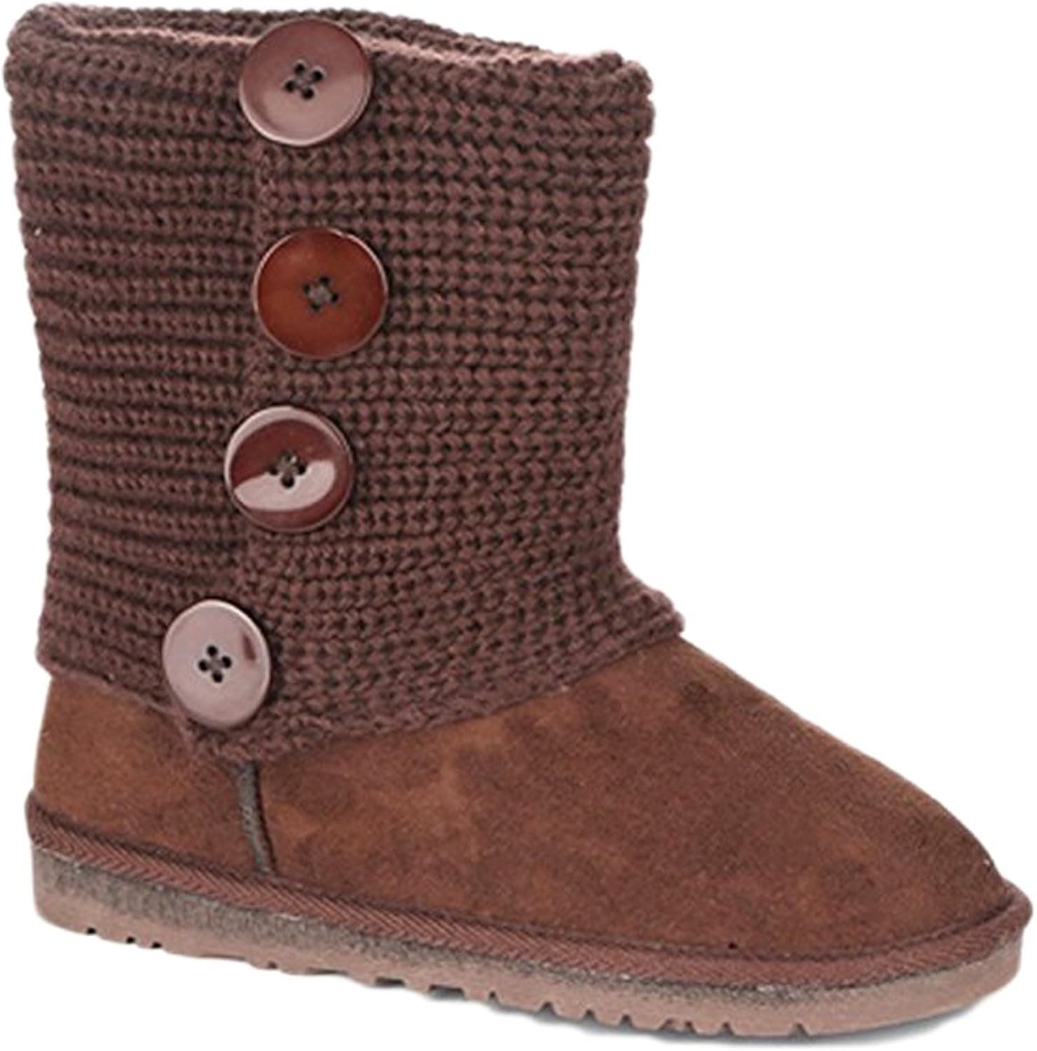 Women's Boots - Classics Winter Snow Boots with Soft Faux Fur Fringes