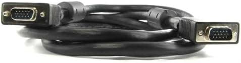 HD15 SVGA Monitor Cable Male to Male with Ferrite Bead Black 6 ft