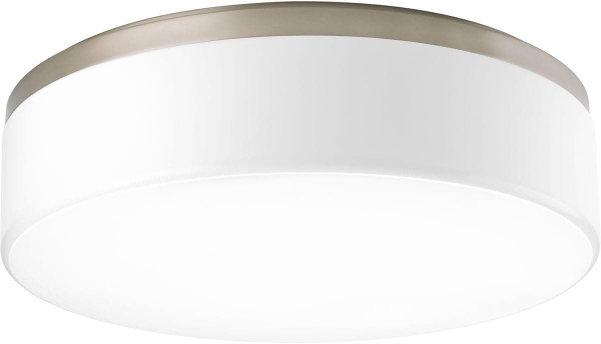 Progress Lighting P3675-0930K9 Transitional Flush Mount from Maier LED Collection in Pwt, Nckl, B/S, Slvr. Finish, 18", Brushed Nickel