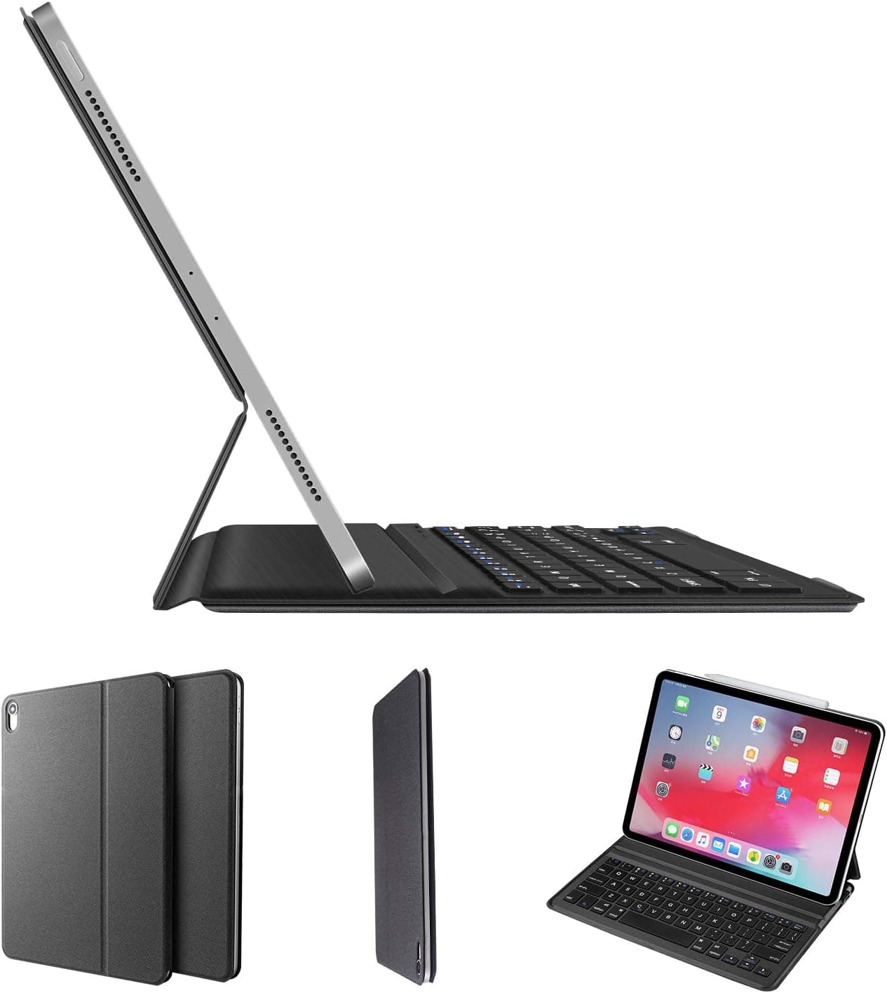 iPad Pro 11 Keyboard Case 2018 (Not for iPad Pro 11 2020)- Wireless/BT - Auto Sleep Wake - Super Thin & Light - Magnetic Smart Keyboard Folio Cover with for iPad Pro 11 Case with Keyboard 2018