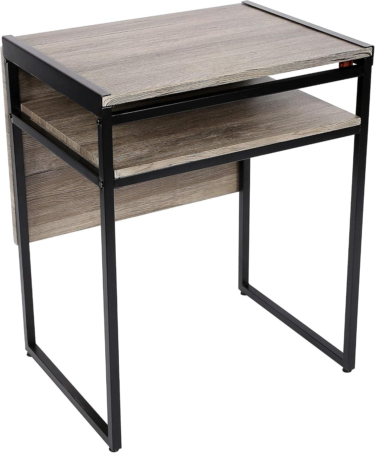 SpaceMaster Small Space Desk and Dining Black Table, 35.4 X 29.9 X 23.6,