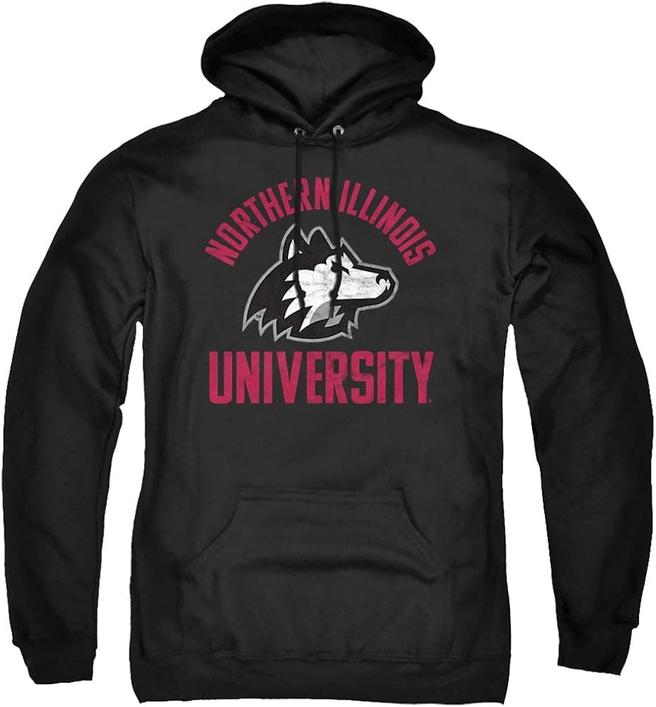 Northern Illinois University Official Niu Huskies Logo Unisex Adult Pull-Over Hoodie