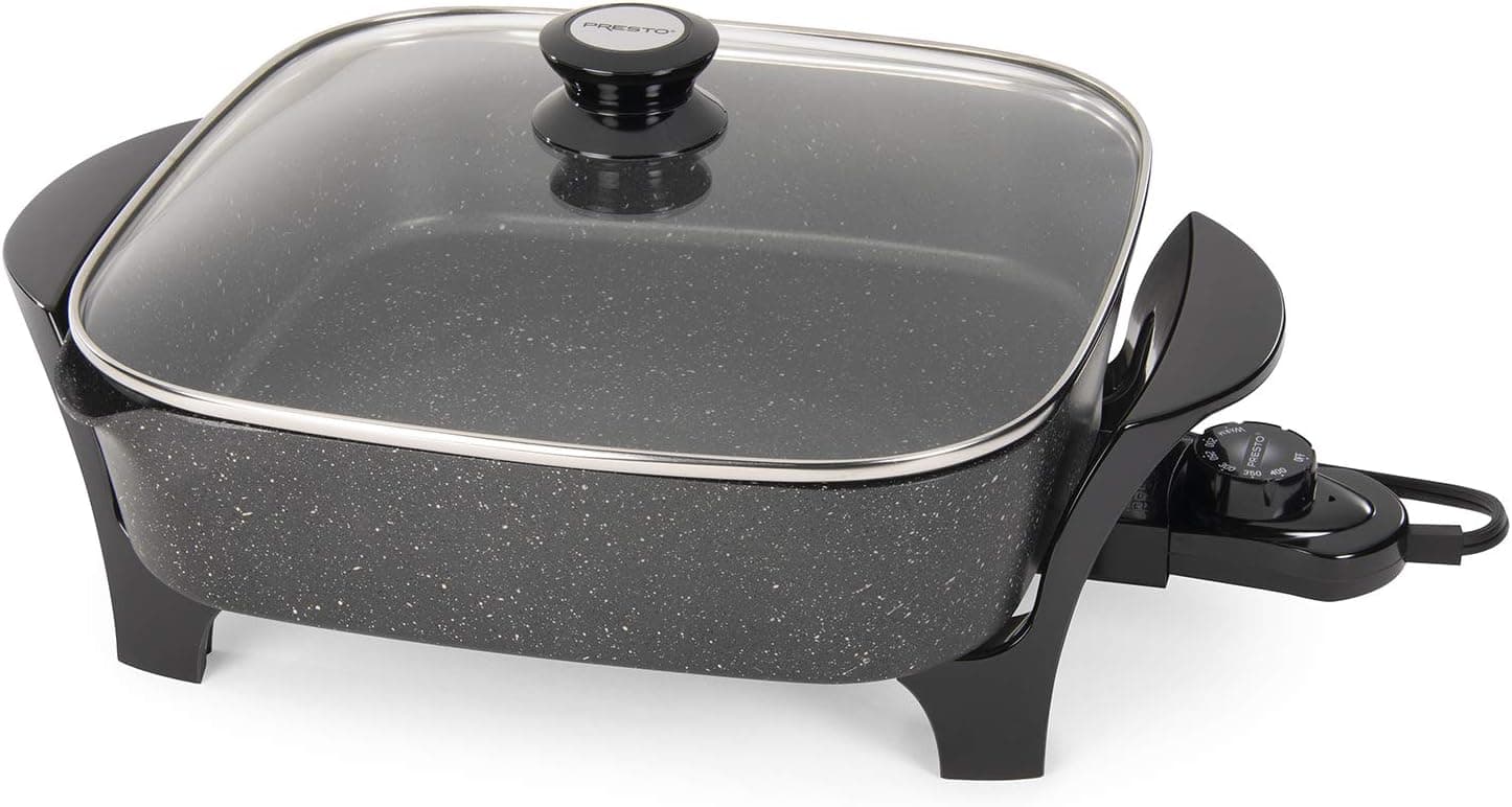 National Presto 07119 12" DuraRock Skillet, 12 Inch, Black