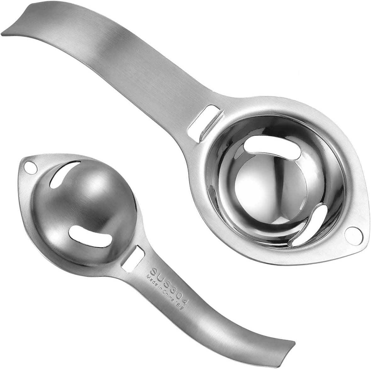 Mujo Egg Separator Egg Yolk White Filter Food Grade Egg Divider Stainless Steel Egg Sieve Cooking Tool Egg Extractor Kitchen Gadget