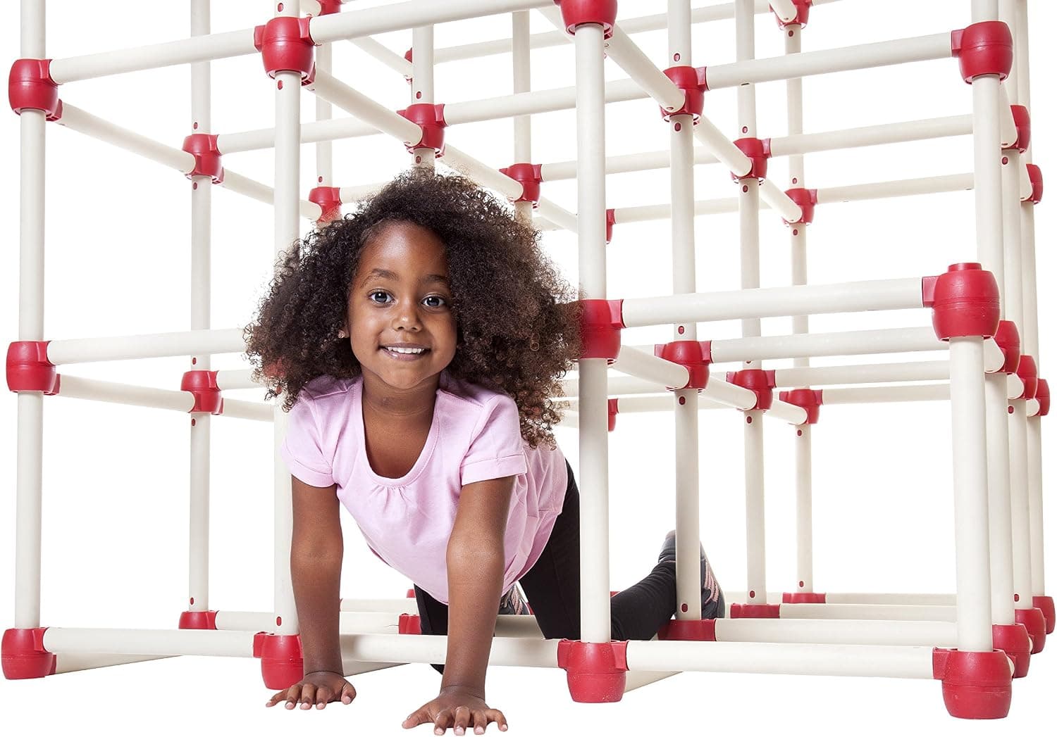 Lil' Monkey Cube Climb N Slide, Red/Tan