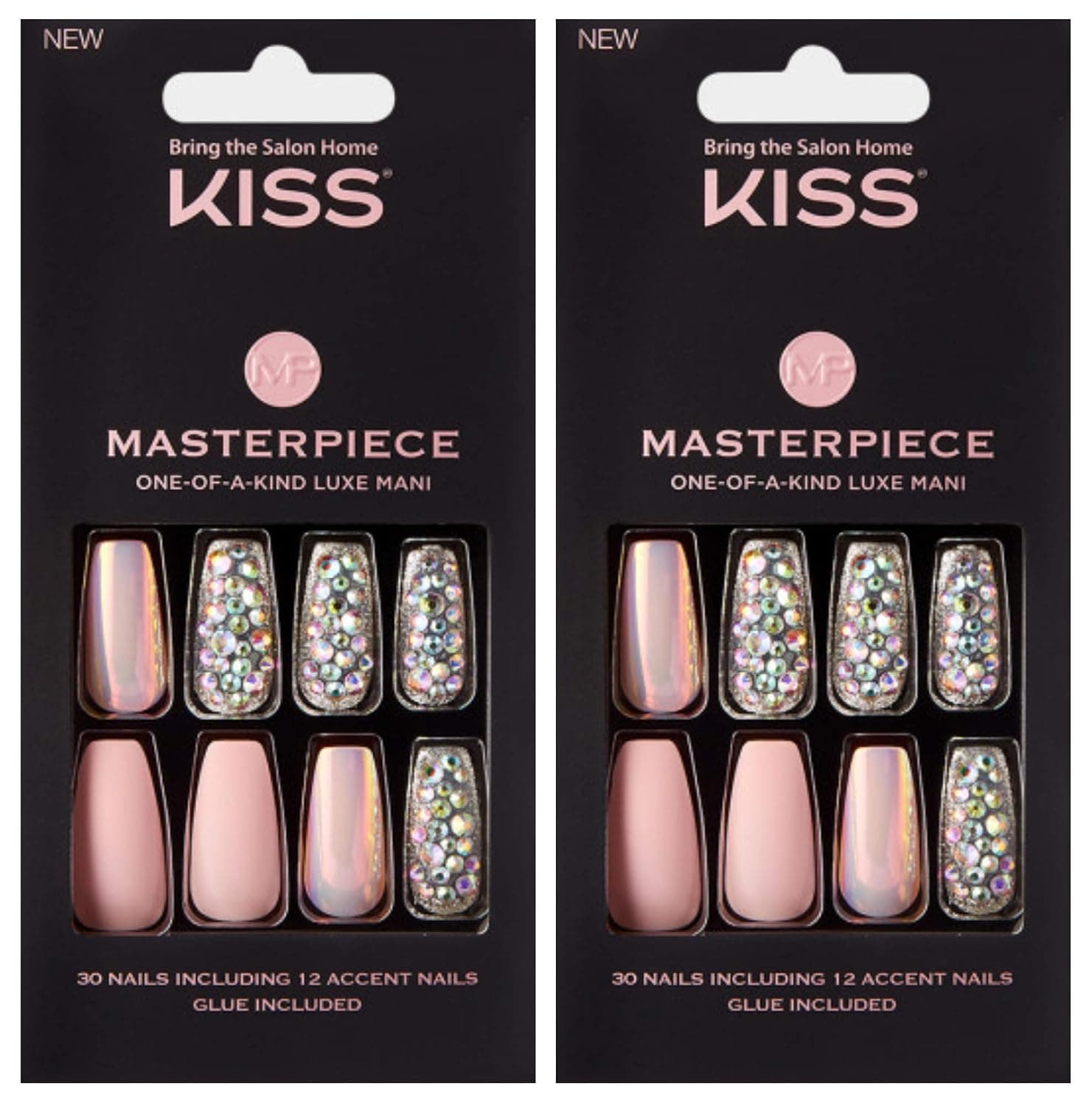 KISS Masterpiece One-Of-A-Kind Luxe Mani Kitty Gurl (KMN02-2 PACK)