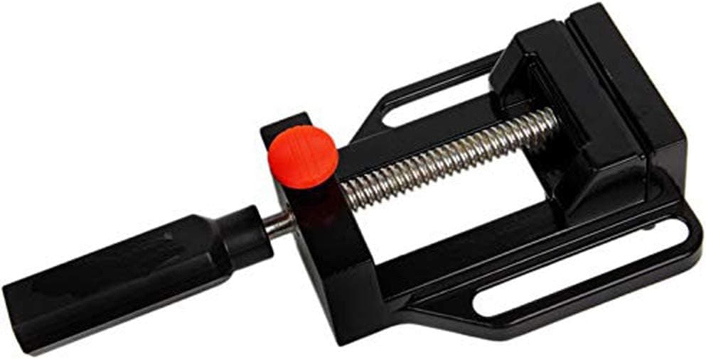 Lheng 23.5cm Long Aluminium Flat Vise Mini Clamp-on Bench Vise Flat Tongs Electric Grinding Fixture