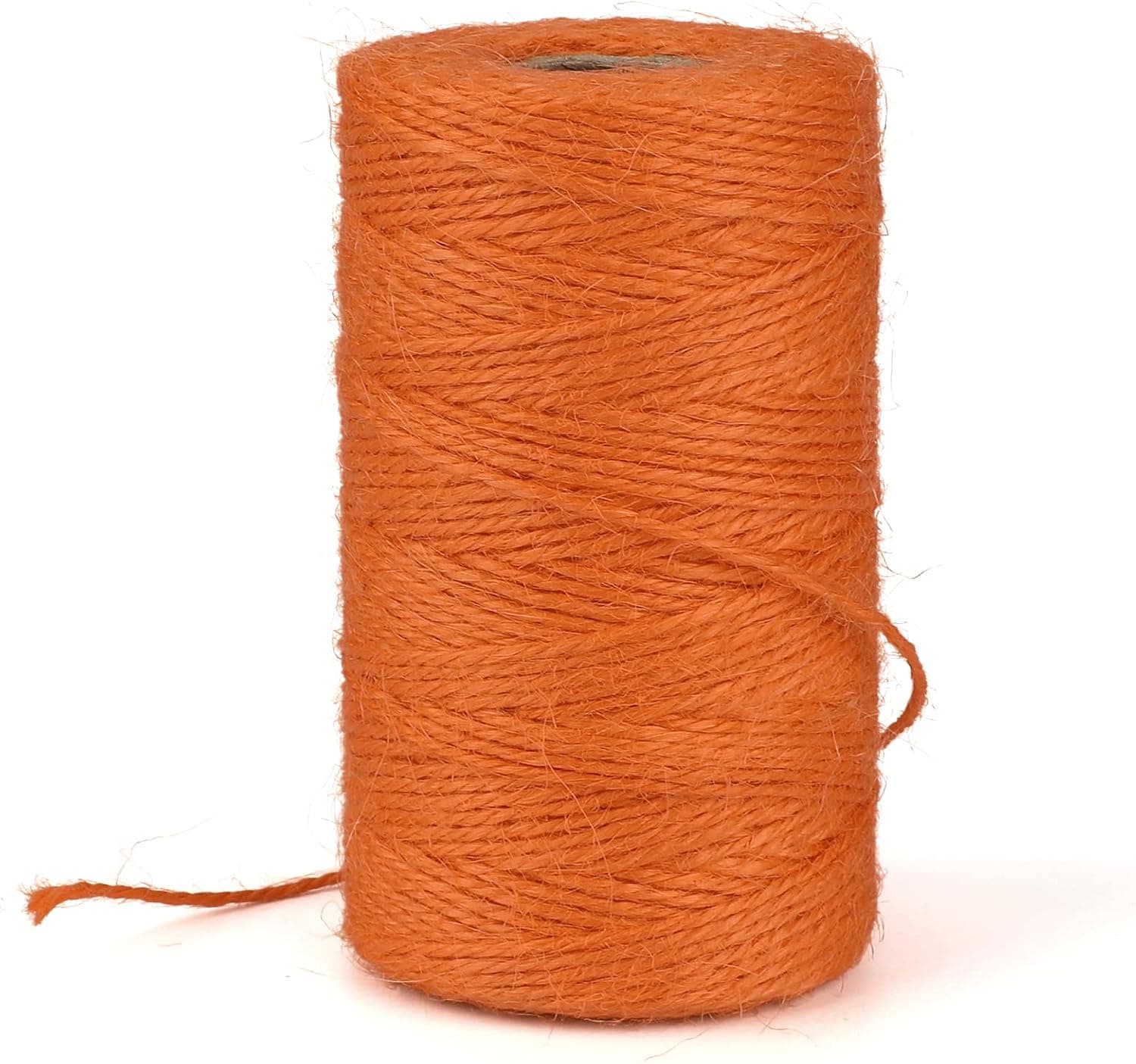 KINGLAKE 328 Feet Natural Jute Twine Best Arts Crafts Gift Twine Christmas Twine Durable Packing String,Orange