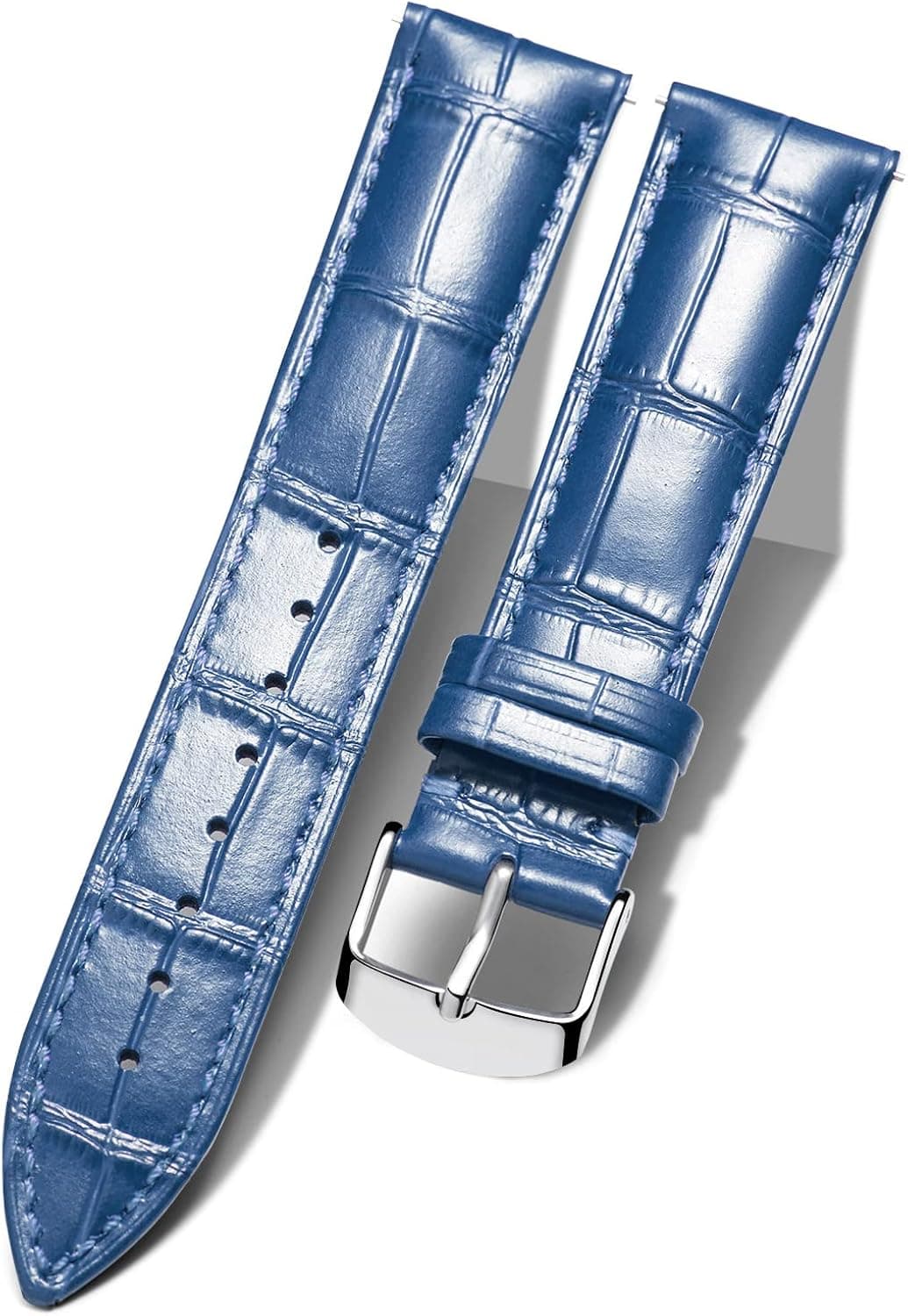 BINLUN Genuine Leather Replacement Watch Band Multicolor Waterproof for Men Women(12mm,14mm,16mm,17mm,18mm,19mm,20mm,21mm,22mm,23mm,24mm)