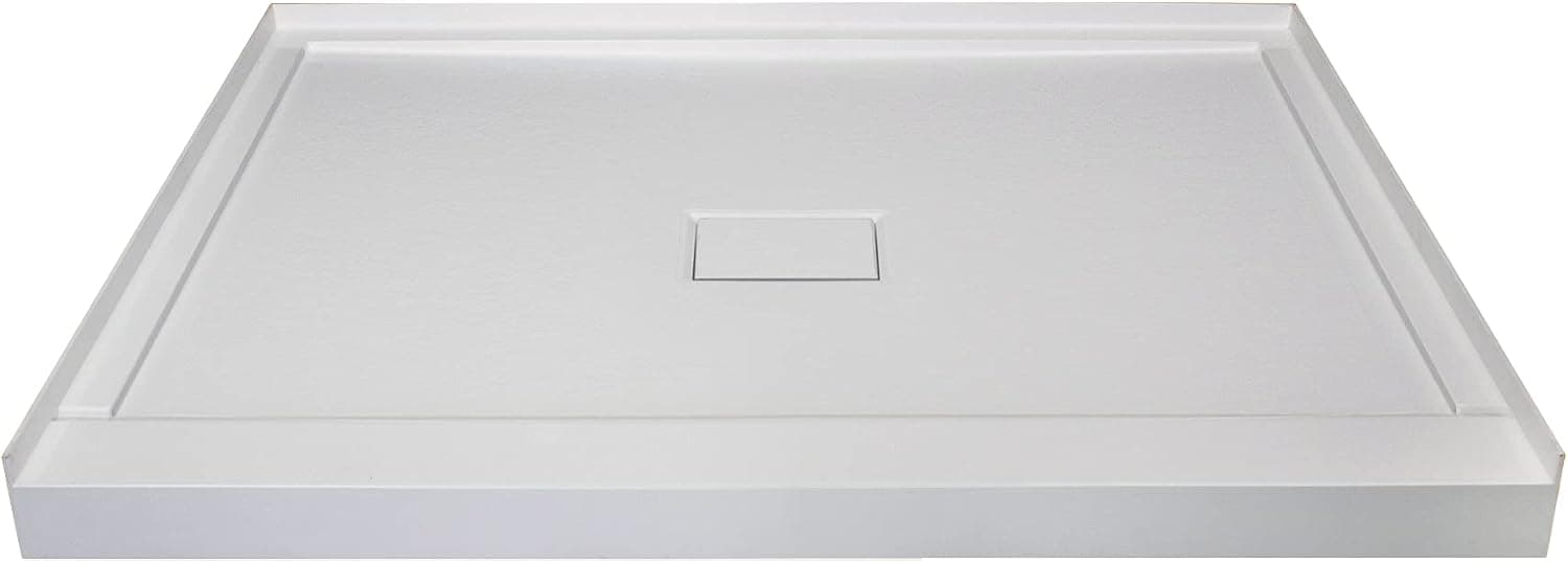 Transolid FLU3636C-39 Low Threshold 36-in L x 36-in W Shower Base with Center Drain in Grey