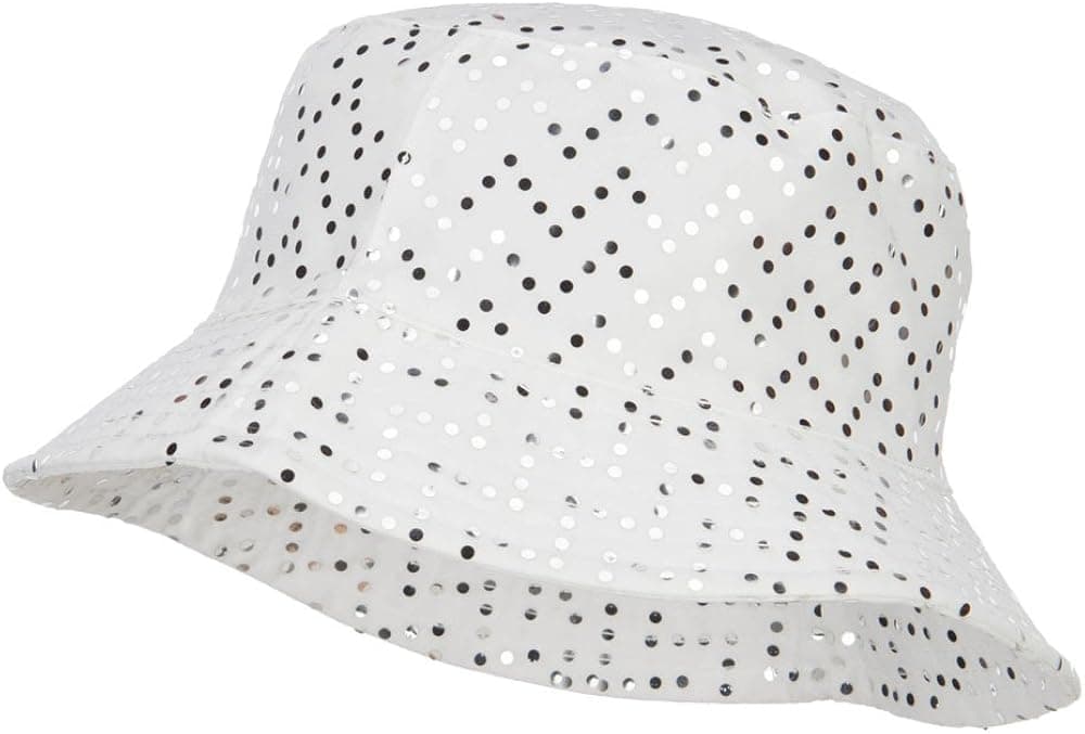 Ladies Bling Disk Bucket Hat