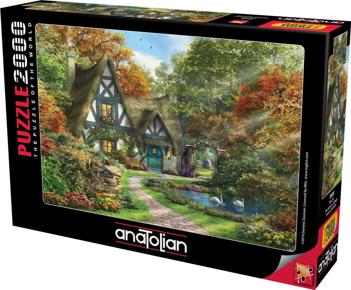Anatolian 2000Piece Jigsaw Puzzle - The Autumn Cottage Jigsaw Puzzle Multicolor