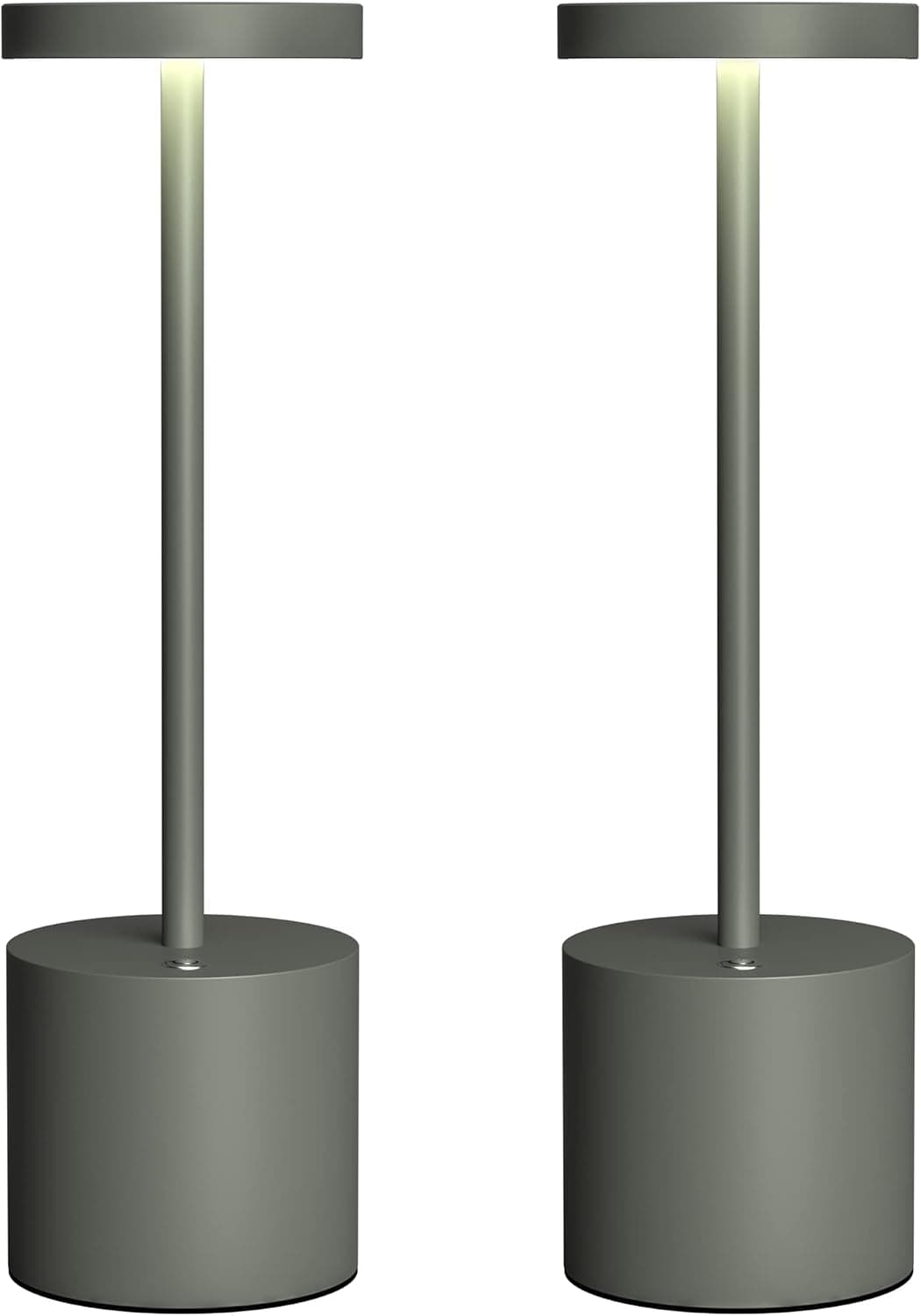 2 Pack Cordless Table Lamp Rechargeable,5000mAh Battery Powered Table Light,3 Color Stepless Dimming Up to 40 Hours Usage,Portable LED Desk Lamp for Restaurant/Bedroom/Bars/Home Patio Outdoor