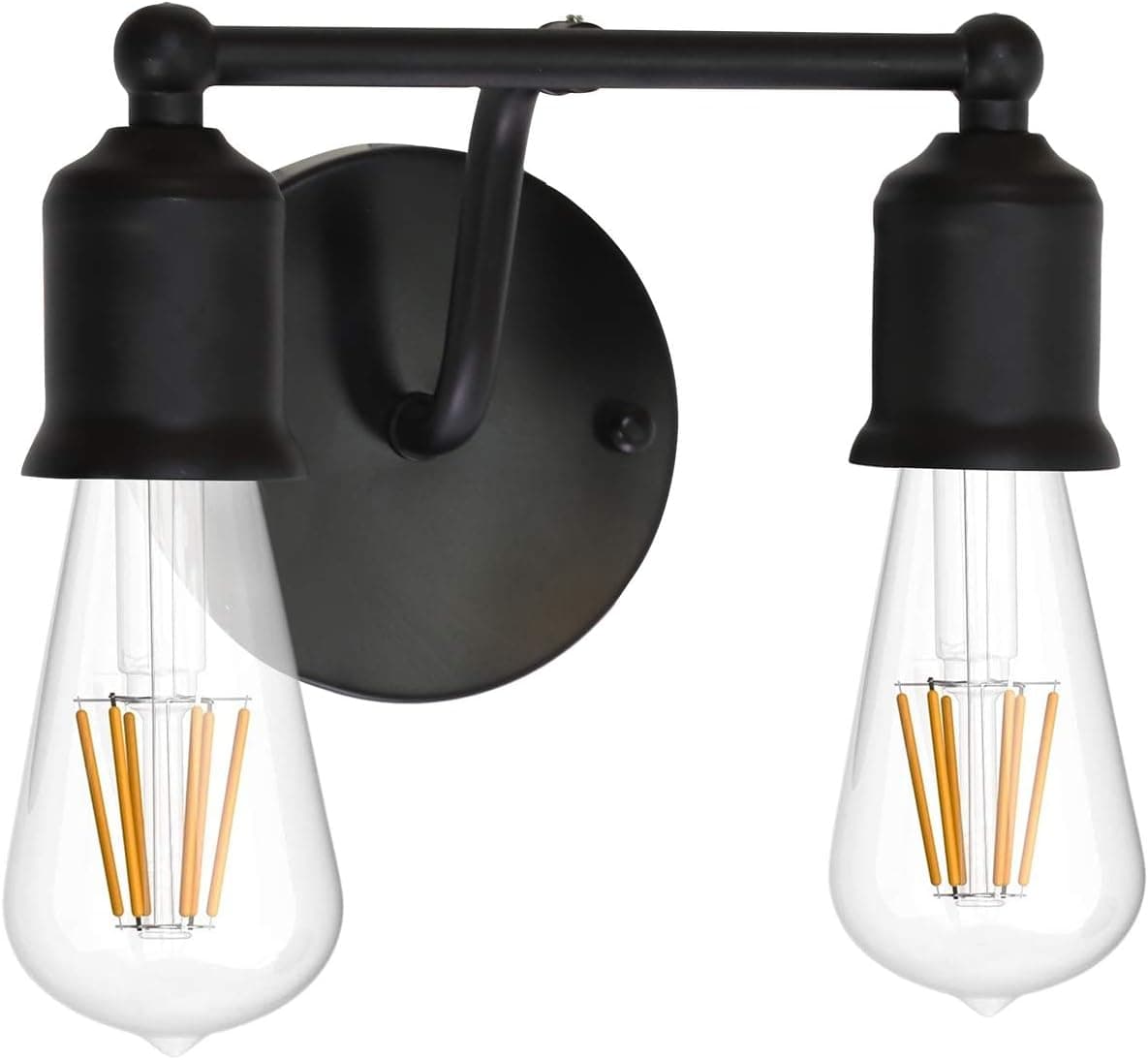 ELUZE 2 Light Vanity Wall Sconce Lighting farmhouse bathroom sconces wall lighting wall light fixtures wall lights bedroom wall sconces wall sconce lighting plug in wall sconce wall lamps bathroom van
