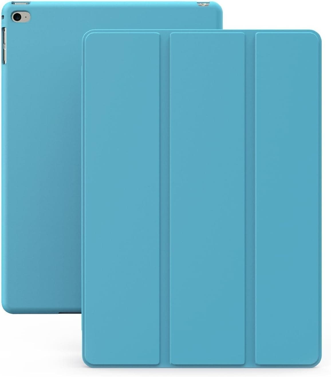KHOMO iPad Air 2 Case - Dual Series - Ultra Slim Cover with Auto Sleep Wake Feature for Apple iPad Air 2nd Generation Tablet, Blue (ip-air-2-blue)
