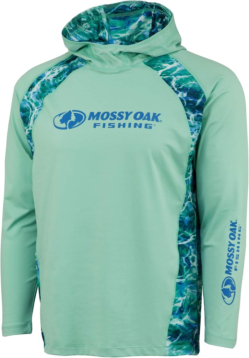 Mossy Oak Men's Lightweight Sun Hoodie, Hooded Fishing Shirts