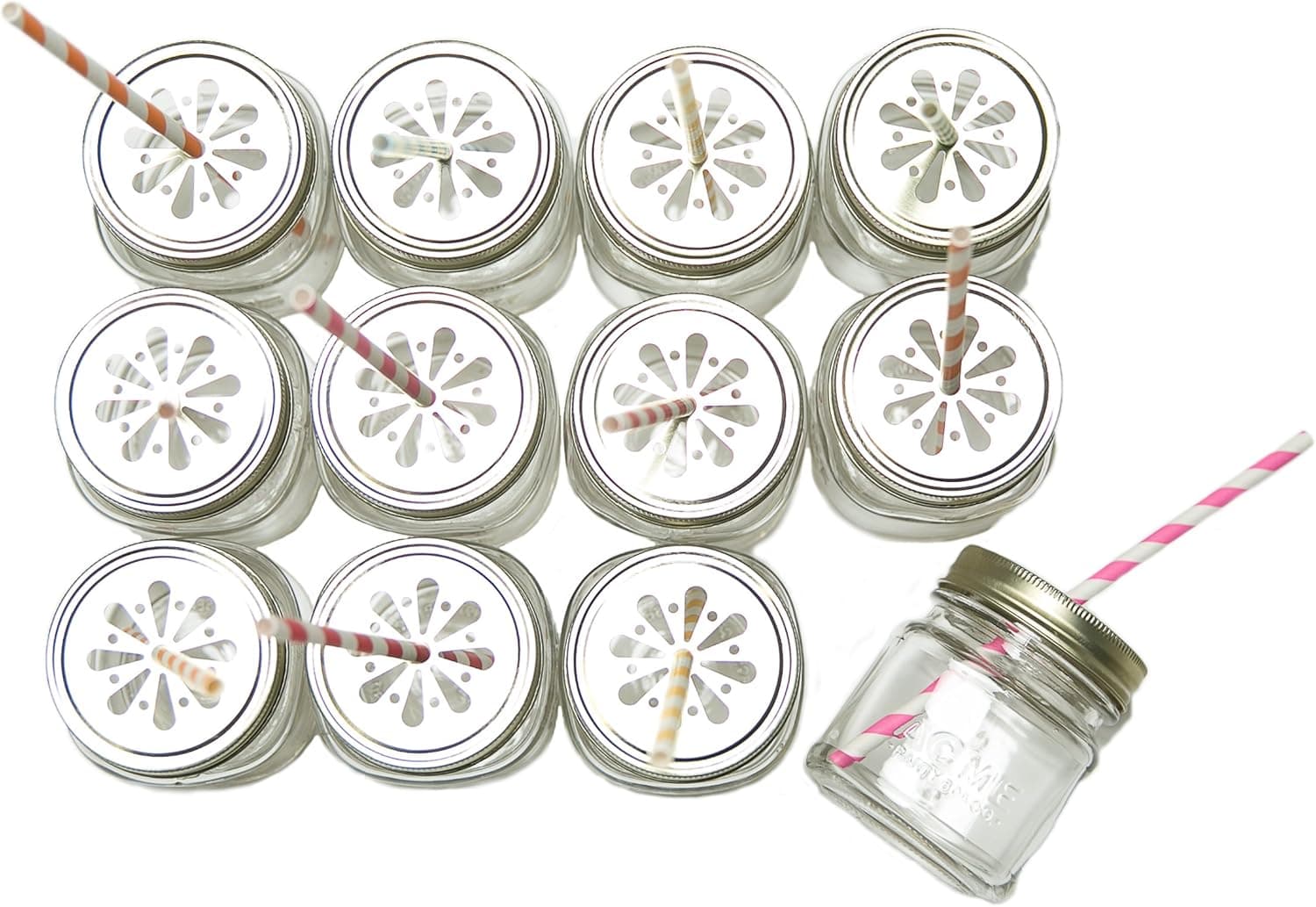 8 oz. Sipper Mason Jar (Set of 12)
