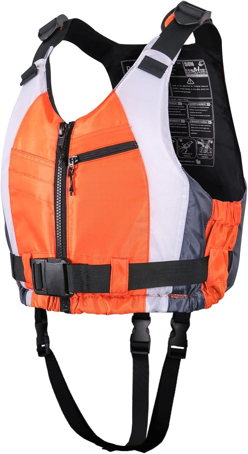 Bafeil Swim Vest Jacket for Unisex Adult,Floation Swimsuit Swimwear with Adjustable Safety Strap for Fishing Surfing Boating Kayaking Water Sports