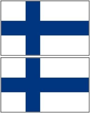 Finland Finnish Flag Stickers Decal Bumper Window Laptop Phone Auto Boat Wall