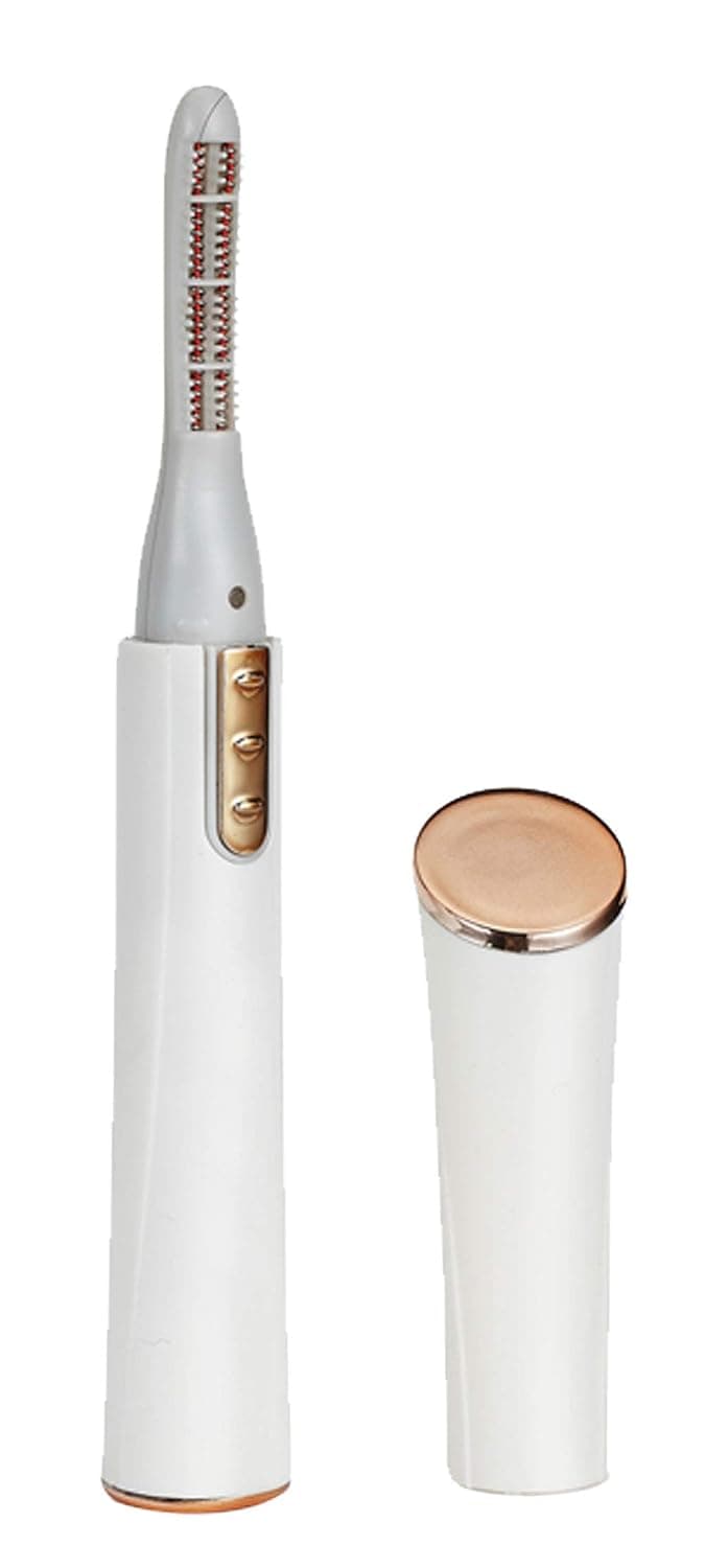 Heated Eyelash Curler - Electric Beauty Eyelash Curler Eye Lashes Curling Quick Heating Longlasting Battery Powered