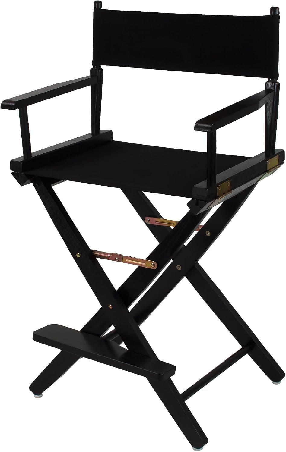 American Trails Extra-Wide Premium 24" Director's Chair Black Frame with Black Canvas, Counter Height