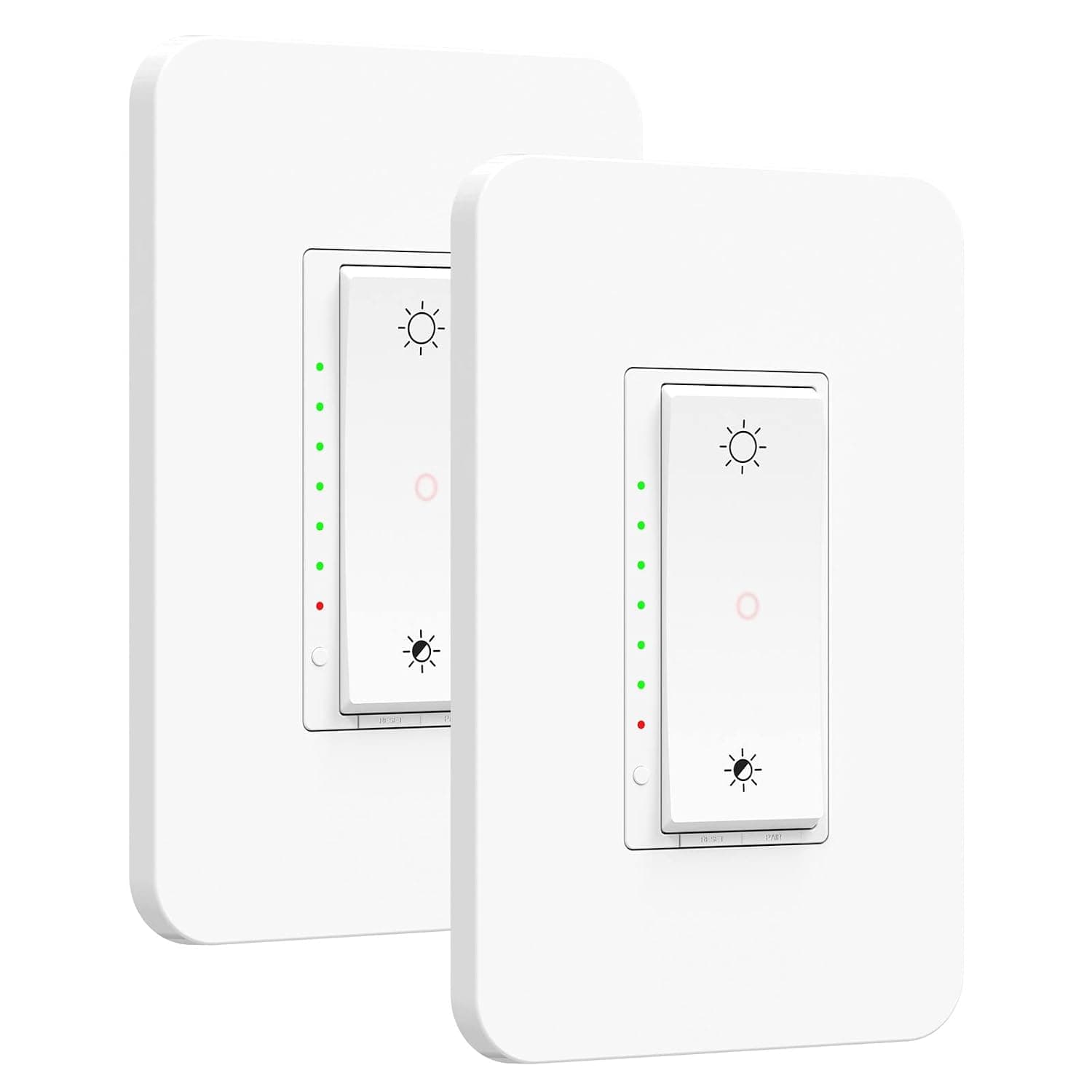 3 Way Smart Dimmer Switch Milfra Dimmable Light Switch Compatible with Alexa Google Assistant SmartThings 2.4GHz WiFi Smart Switch Neutral Wire Needed-2 Pack