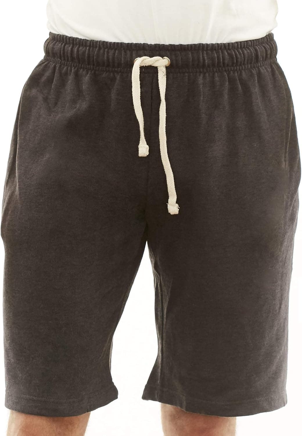 New York Avenue NYA Men's Cotton Elastic Active Jogger Gym Shorts Three Pockets