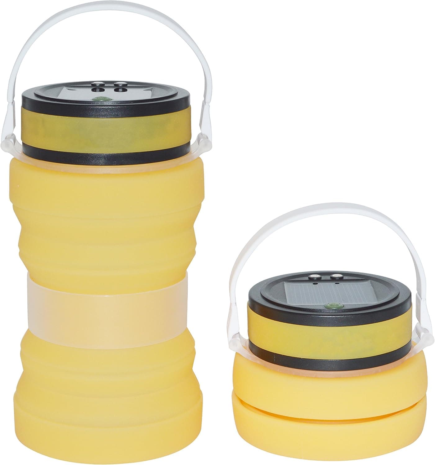 Auchee Collapsible Solar Camping Lantern -SOS Magnetic USB Rechargeable | IPX6 Waterproof Silicone Storage Bottle for Home Table Lamp Patio Tents Camping Boating Sailing Fishing Outdoor