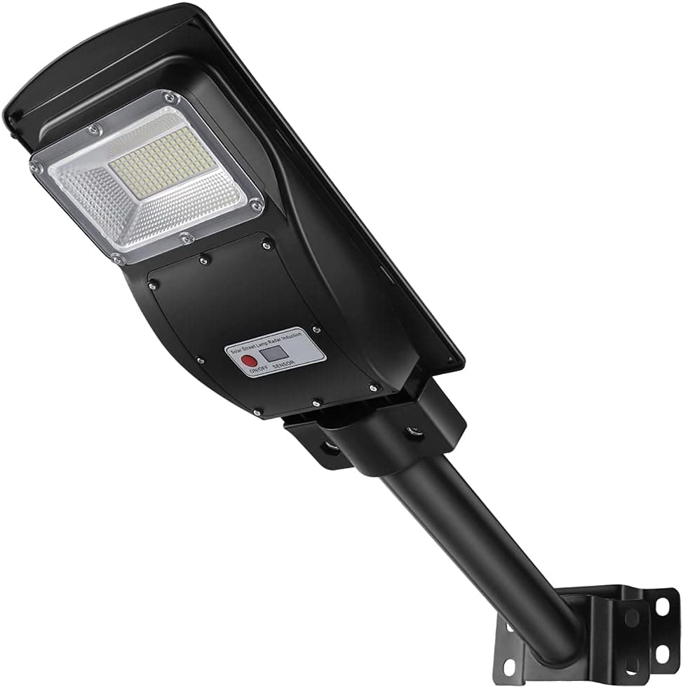 erifyng Solar Street Light Outdoor Lamp, 120pcs LED 1500lm IP66 Auto Dusk to Dawn Solar Powered Flood Lights with Remote Control Motion Sensor Mounting Arm for Yard Garden Patio Garage