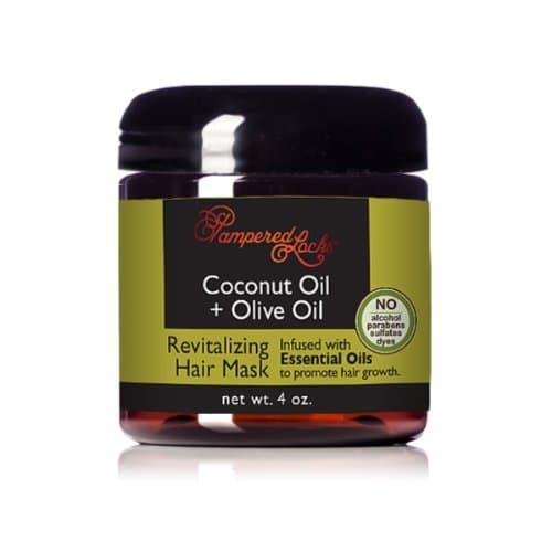 Coconut Oil + Olive Oil Hair Mask (4 oz.) ~ Essential Oils for Hair Growth ~ 100% Natural Ingredients