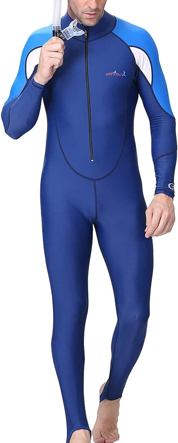 A Point Wetsuits Women Full Body Cover Swimsuit Diving Skin for Scuba Snorkeling