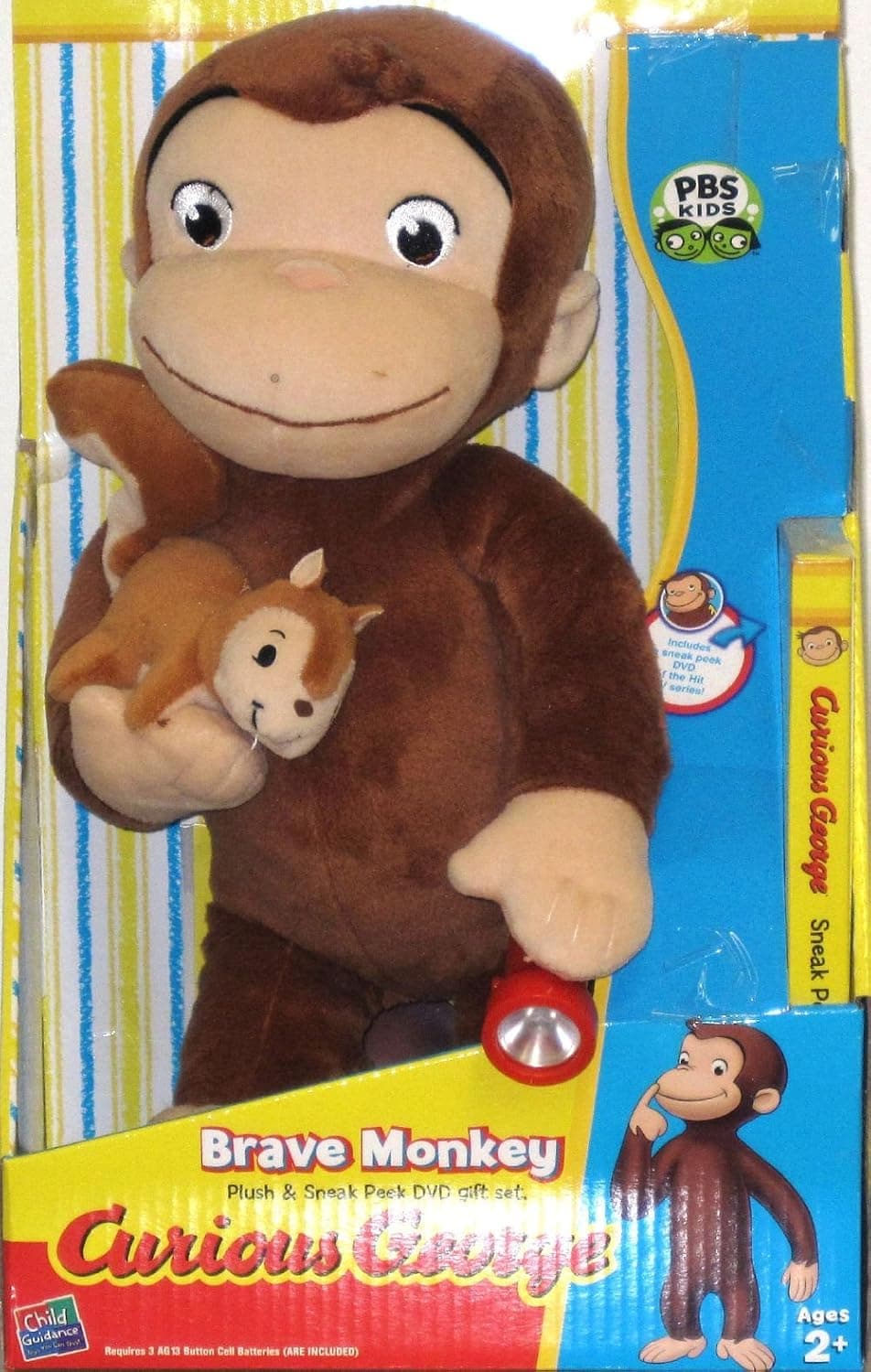 Curious George Brave Monkey Huggable Plush