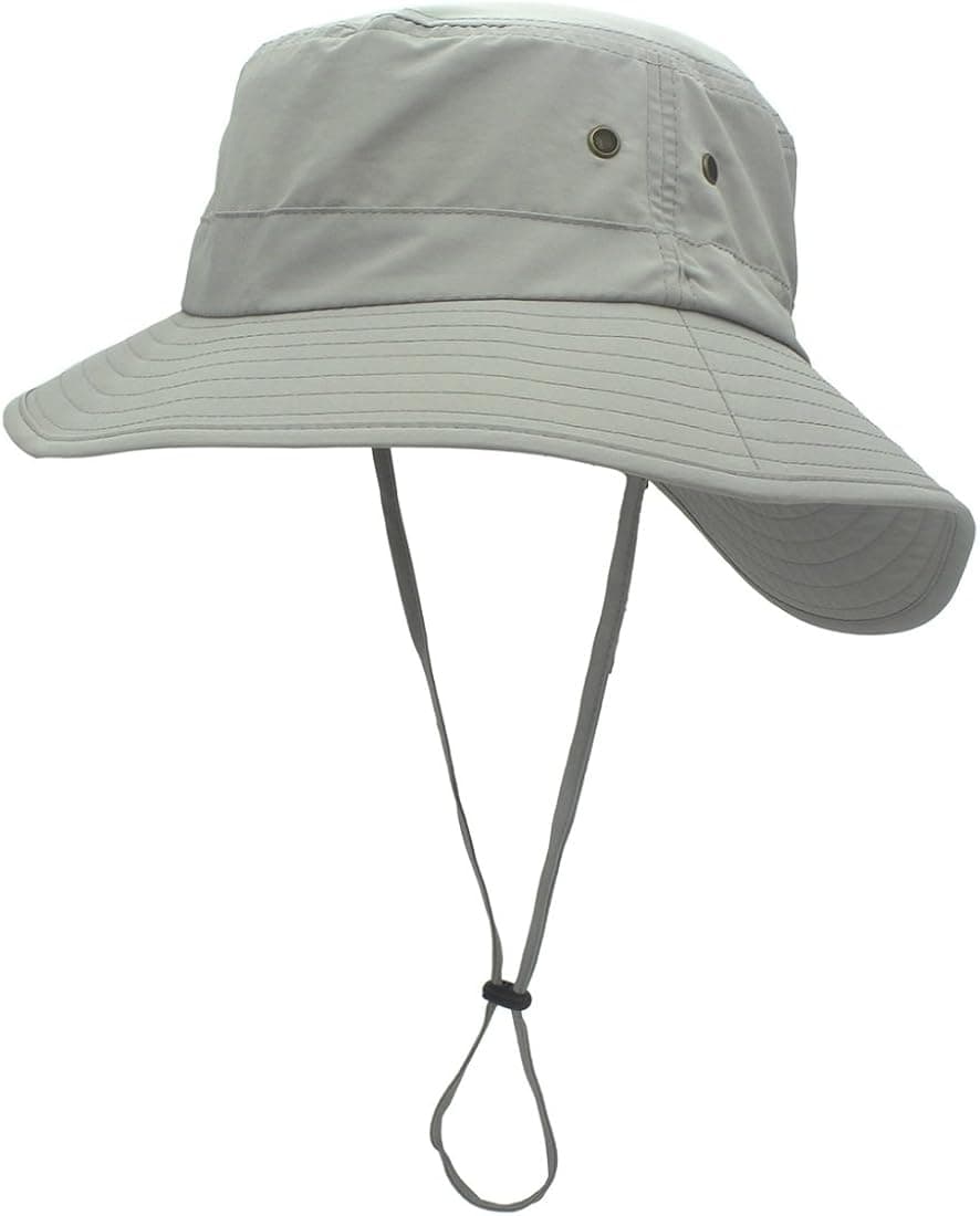 LLmoway Women Lightweight Safari Sun Hat Quick Dry Fishing Hat with Strap Cool