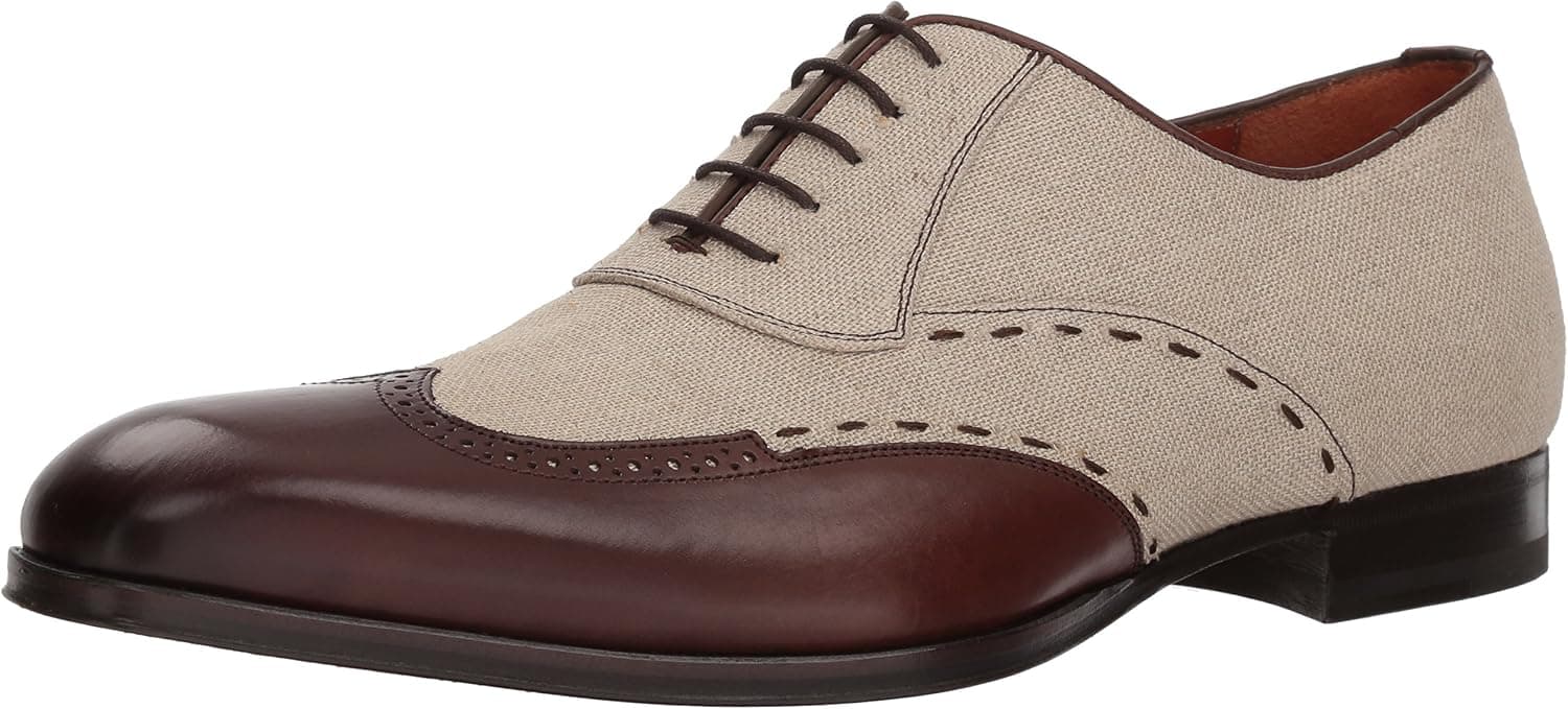 Mezlan Men's Royal Oxford, Brown/Bone, 080 M US