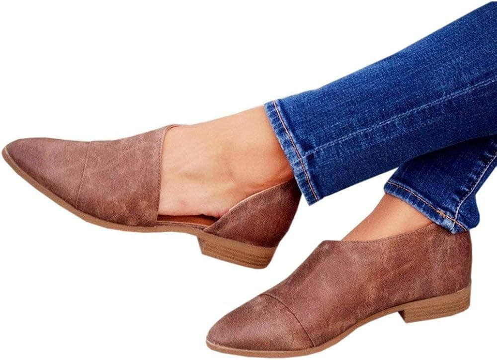 FISACE Women Cut Out Bootie Pointy Toe Trendy Festival Office Casual Dressy Ankle Boot