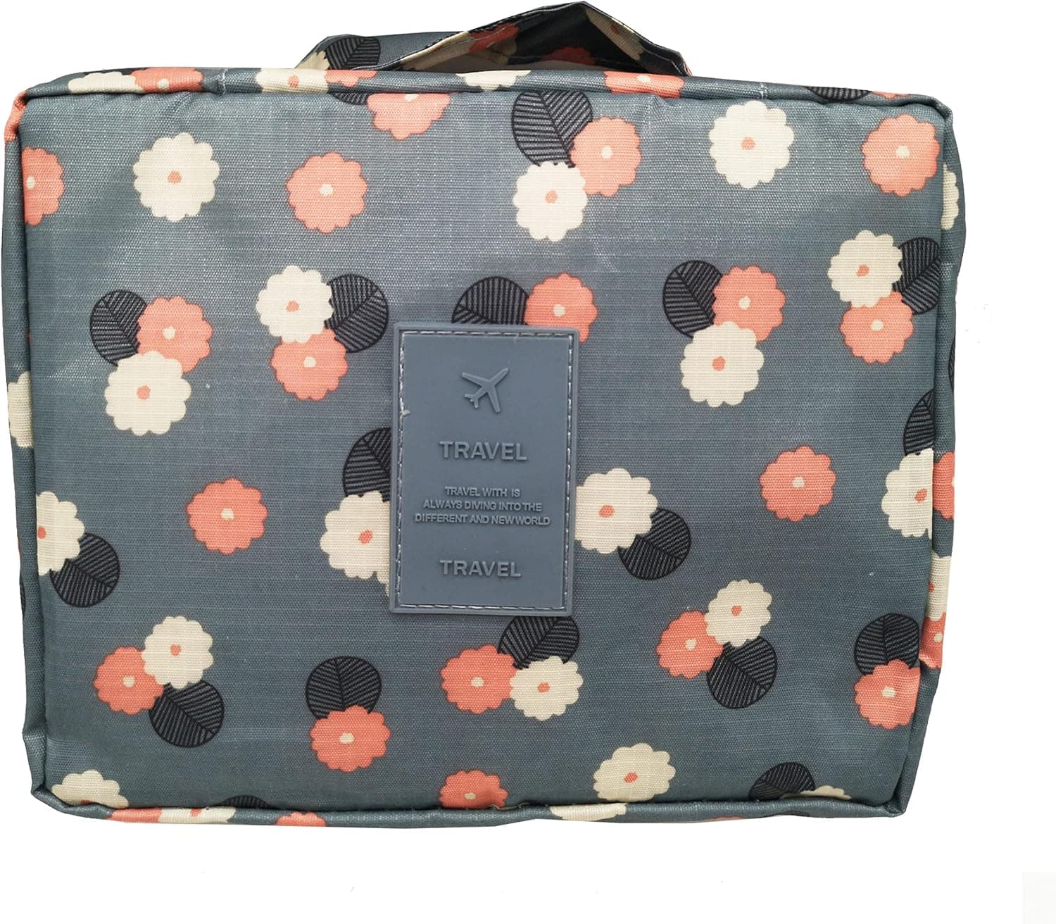 product image Make Up Bags for Traveling, Cosmetic Makeup Bag Organizer Cosmetiqueras Tote Waterproof Chic Make up Travel Bag Cosmetiquera Ultra-light for Women and Girls with Handle and Divide Space