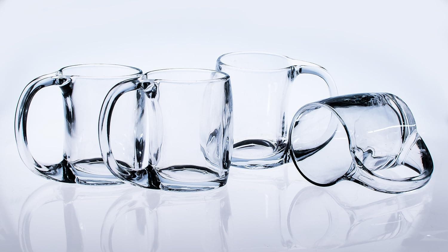 Beer Glass Mug Stein With Viking Element Design – 13.7 Oz (Set of 4)