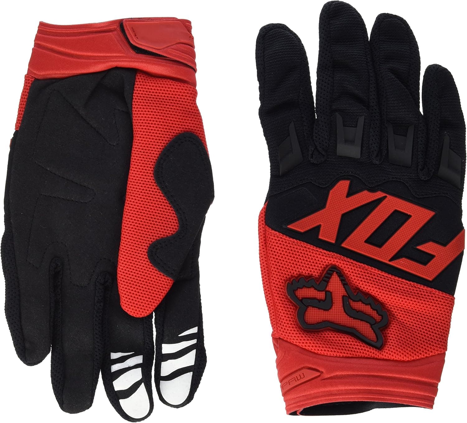 Fox Dirtpaw Race Gloves Large RED/Black