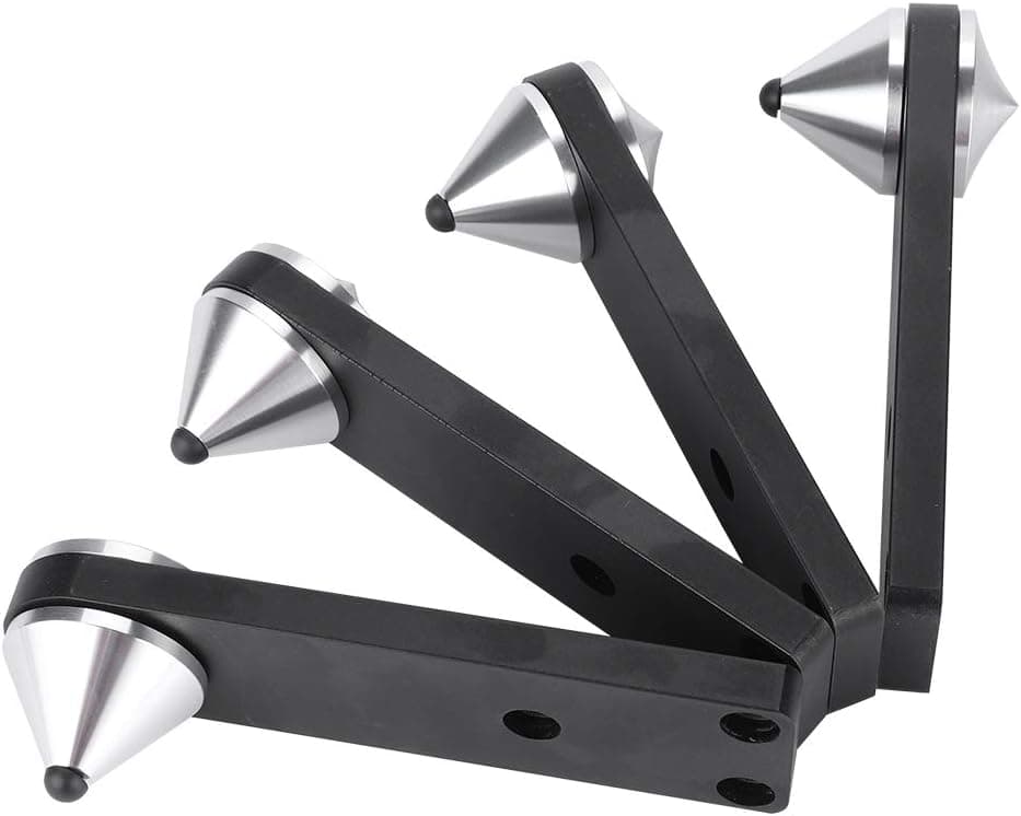 Wendry 4PCS Stage Speaker Stands,Adjustable Speaker Stands, Speaker Foot Bracket Audio Suspension Bracket Subwoofer Spike Bracket Used for Speaker Base or Speaker Frame Base