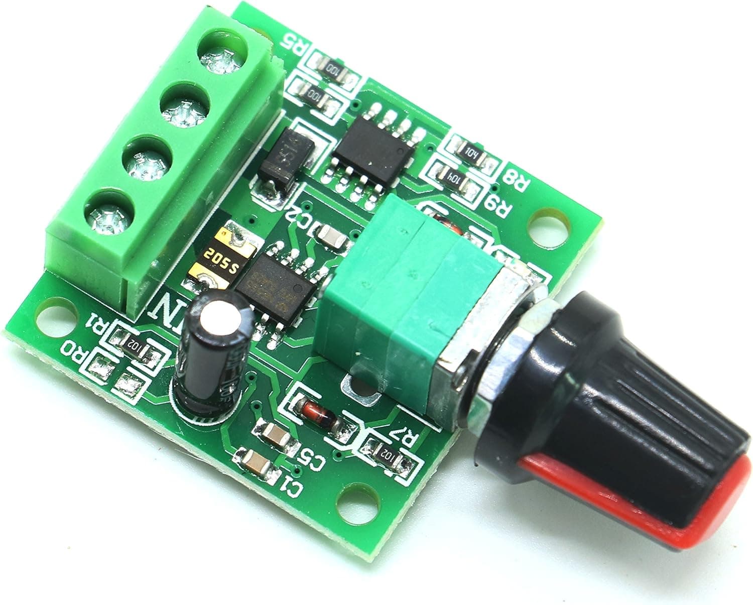 Gonioa Low Voltage Dc 1.8v 3v 5v 6v 12v 2A Motor Speed Controller PWM 1803BK Adjustable Driver Switch