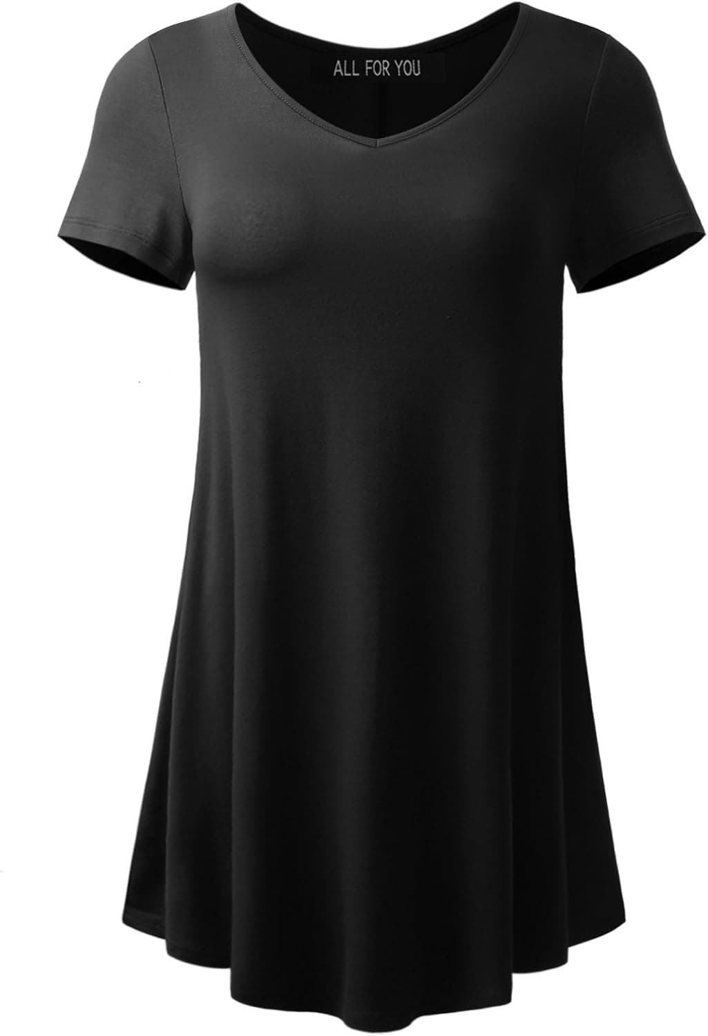 AMORE ALLFY Women's Round and V-Neck Flare Tunic Made in USA