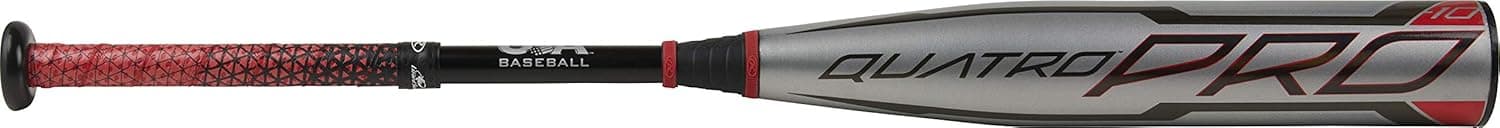 Rawlings | QUATRO PRO Baseball Bat | USA | -8/-10/-12 Drop | 2 5/8 Barrel